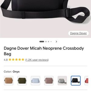 Dagne Dover Micah Onyx crossbody Neoprene Belt Bag